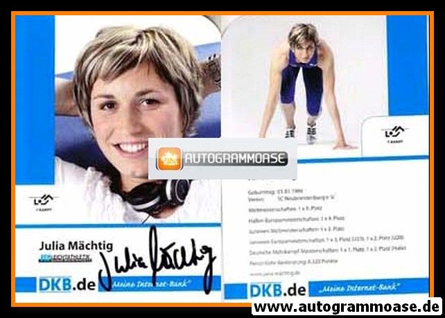 Autogramm Siebenkampf | Julia MÄCHTIG | 2000er (DKB) 1