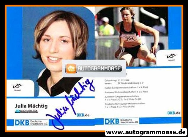 Autogramm Siebenkampf | Julia MÄCHTIG | 2000er (DKB) 2