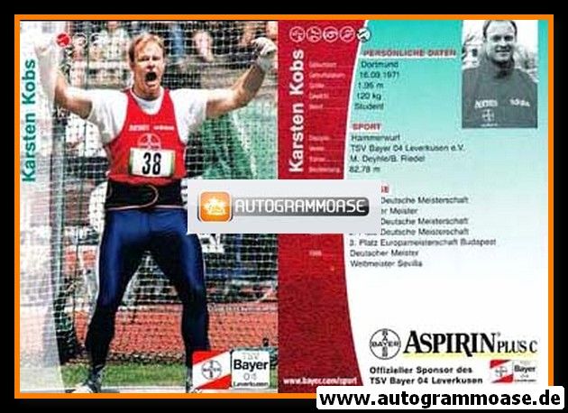 AK Hammerwurf | Karsten KOBS | 1999 (Bayer Leverkusen)