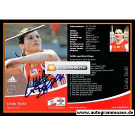 Autogramm Speerwurf | Linda STAHL | 2010 (Bayer Leverkusen)