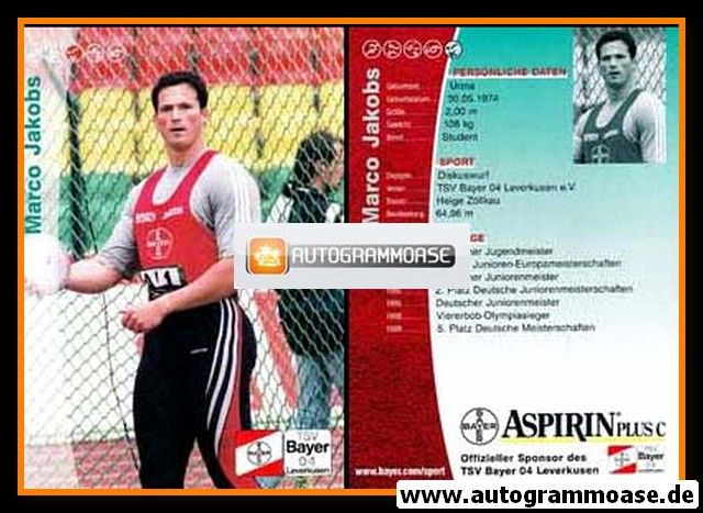 AK Diskuswurf | Marco JAKOBS | 1999 (Bayer Leverkusen)