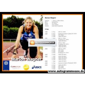 Autogramm Sprint | Marion WAGNER | 2009 (Portrait Color) USC Mainz