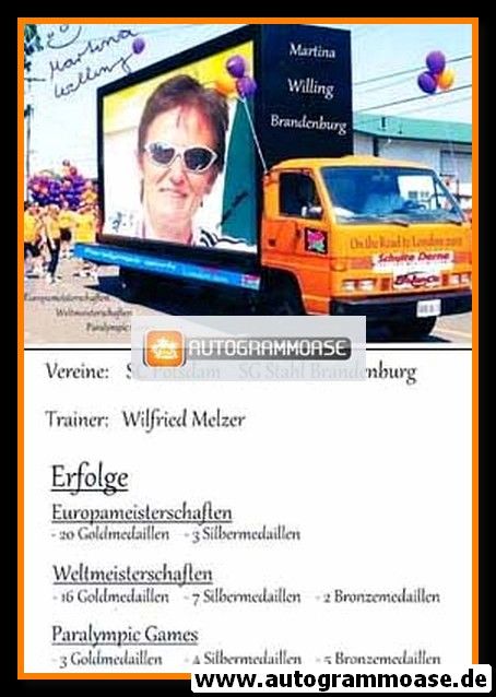 Autogramm Paralympics | Mehrkampf | Martina WILLING | 2012 (London)