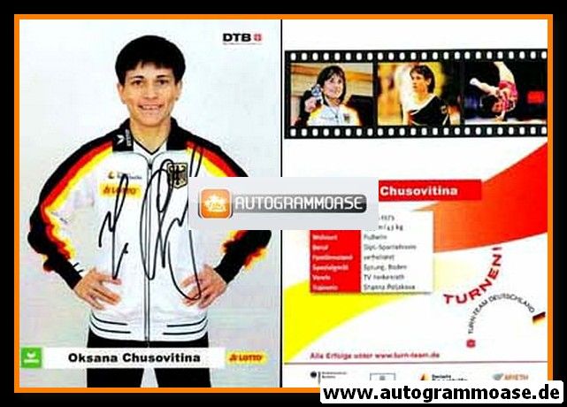 Autogramm Turnen | Oksana CHUSOVITINA | 2000er (DTB)