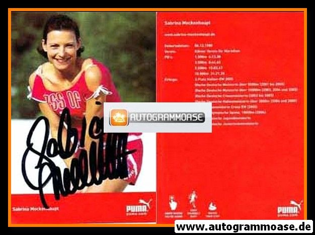 Autogramm Langstrecke | Sabrina MOCKENHAUPT | 2005 (Portrait Color Puma)