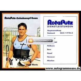 Autogramm Zehnkampf | Siggi WENTZ | 1980er (RotaPutz)