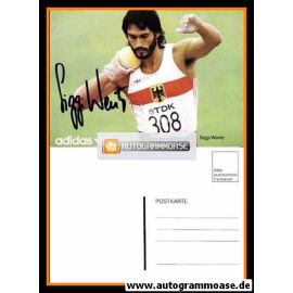 Autogramm Zehnkampf | Siggi WENTZ | 1980er (Adidas)