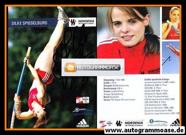 Autogramm Stabhochsprung | Silke SPIEGELBURG | 2006 (Bayer Leverkusen)
