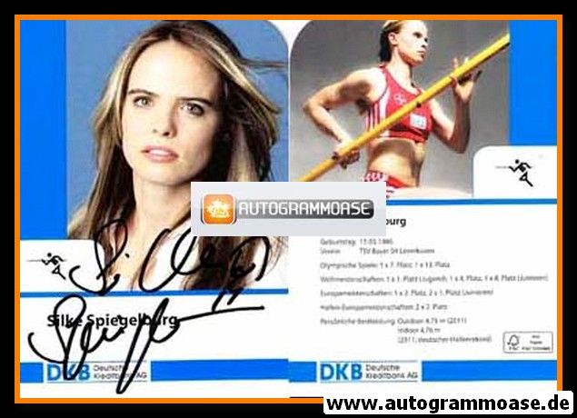 Autogramm Stabhochsprung | Silke SPIEGELBURG | 2011 (DKB)