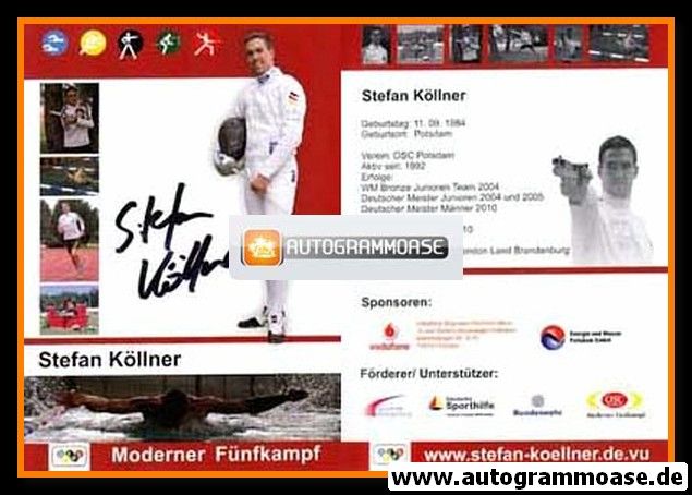 Autogramm Fünfkampf | Stefan KÖLLNER | 2010 (Collage)