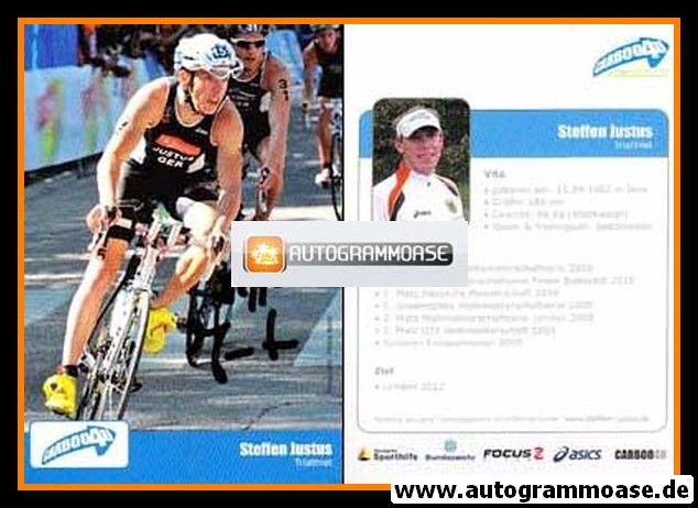 Autogramm Triathlon | Steffen JUSTUS | 2010 (Carboo4u)