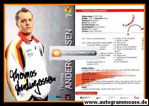Autogramm Turnen | Thomas ANDERGASSEN | 2007 (DTB)