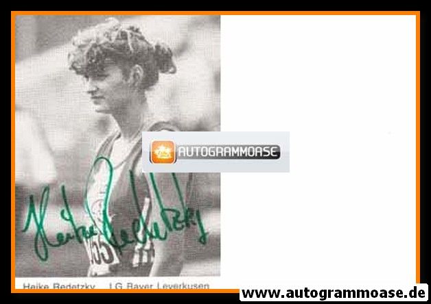 Autogramm Hochsprung | Heike REDETZKY | 1980er (Bayer Leverkusen)