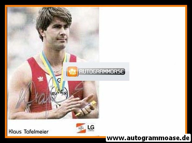 Autogramm Speerwurf | Klaus TAFELMEIER | 1980er (Bayer Leverkusen)