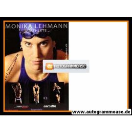 Autogramm Triathlon | Monika LEHMANN | 2000er (Collage)