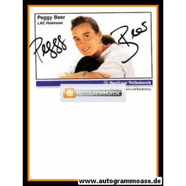 Autogramm Siebenkampf | Peggy BEER | 1990er (Portrait Color) Volksbank