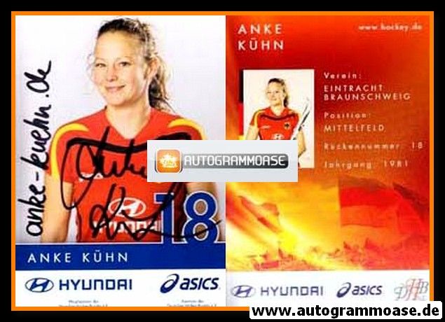 Autogramm Hockey | DHB | 2000er | Anke KÜHN (Asics Hyundai)