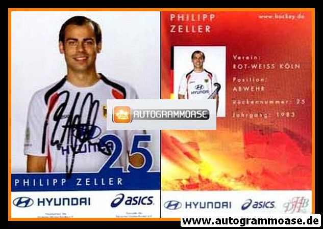 Autogramm Hockey | DHB | 2000er | Philipp ZELLER (Asics Hyundai)