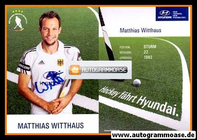 Autogramm Hockey | DHB | 2012 | Matthias WITTHAUS (Olympia)