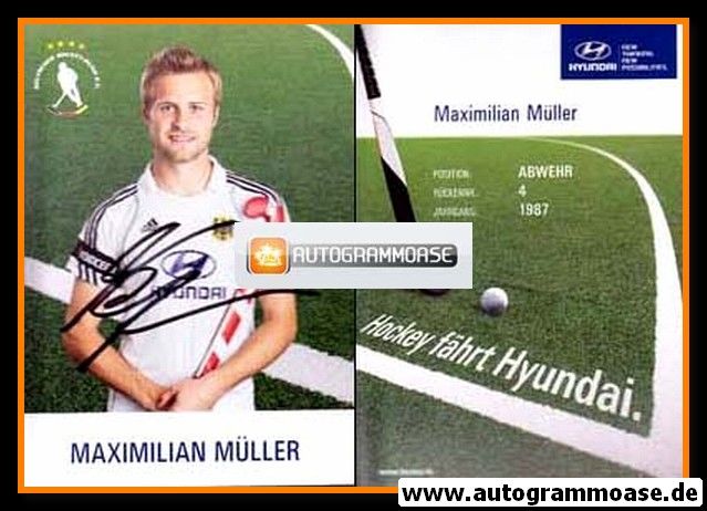 Autogramm Hockey | DHB | 2012 | Maximilian MÜLLER (Olympia)