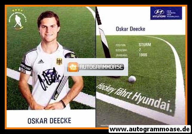 Autogramm Hockey | DHB | 2012 | Oskar DEECKE (Olympia)