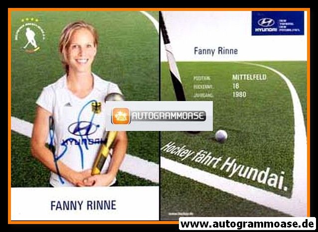 Autogramm Hockey | DHB | 2012 | Fanny RINNE (Olympia)