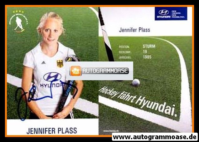 Autogramm Hockey | DHB | 2012 | Jennifer PLASS (Olympia)