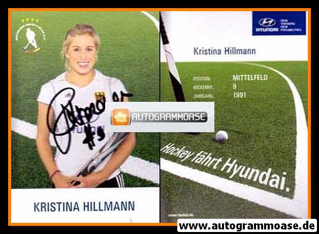 Autogramm Hockey | DHB | 2012 | Kristina HILLMANN (Olympia)