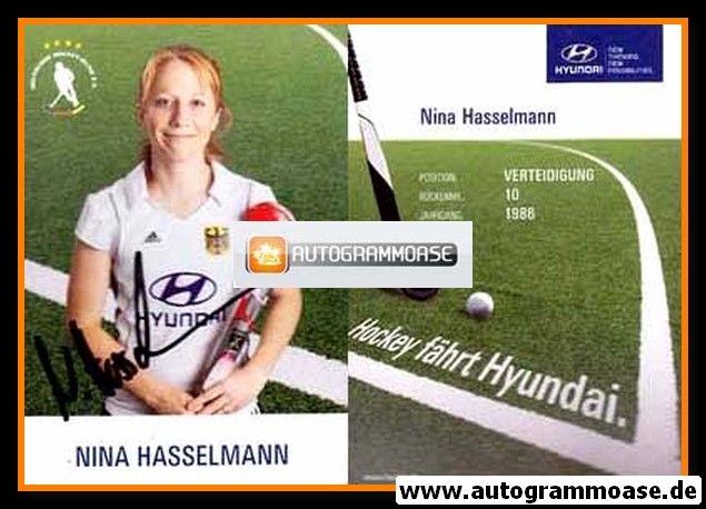Autogramm Hockey | DHB | 2012 | Nina HASSELMANN (Olympia)