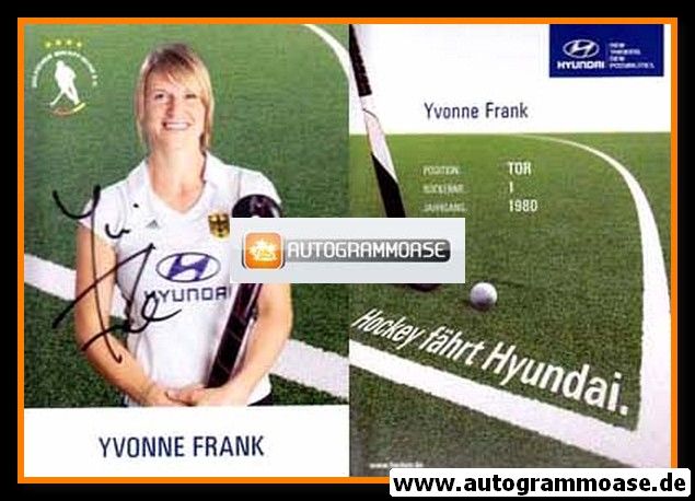 Autogramm Hockey | DHB | 2012 | Yvonne FRANK (Olympia)