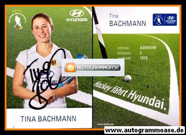Autogramm Hockey | DHB | 2012 | Tina BACHMANN (Olympia)