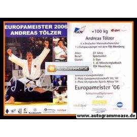 Autogramm Judo | Andreas TÖLZER | 2006 (EM)