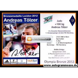 Autogramm Judo | Andreas TÖLZER | 2012 (Portrait Color) OS-Bronze