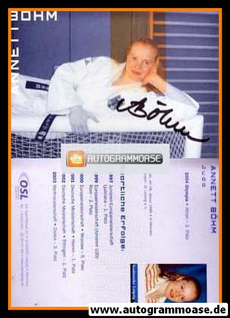 Autogramm Judo | Annett BÖHM | 2004 (Leipzig)