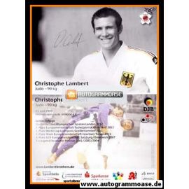 Autogramm Judo | Christophe LAMBERT | 2012 (Portrait Color)