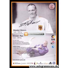 Autogramm Judo | Dimitri PETERS | 2012 (Portrait SW) OS-Bronze