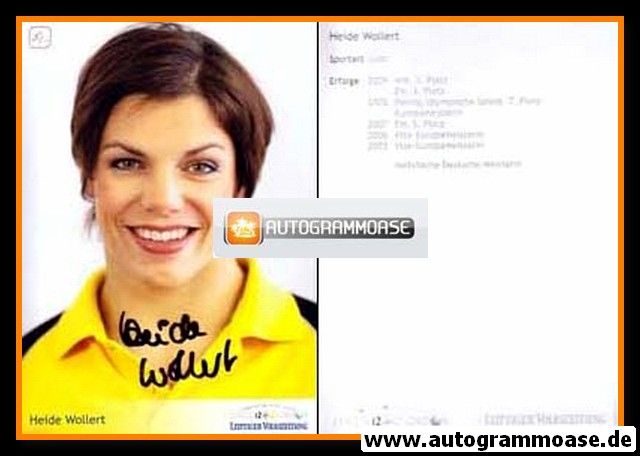 Autogramm Judo | Heide WOLLERT | 2012 (Leipzig London)