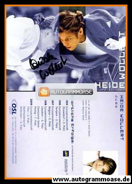 Autogramm Judo | Heide WOLLERT | 2009 (OCL)