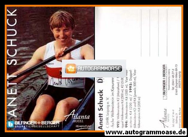 Autogramm Kanu | Anett SCHUCK | 1995 (Atlanta Bilfinger)