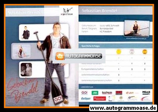 Autogramm Kanu | Sebastian BRENDEL | 2010er (KC Potsdam)