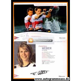 Autogramm Kanu | Franziska WEBER | 2009 (DKV)