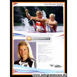Autogramm Kanu | Franziska WEBER | 2012 Druck (DKV)