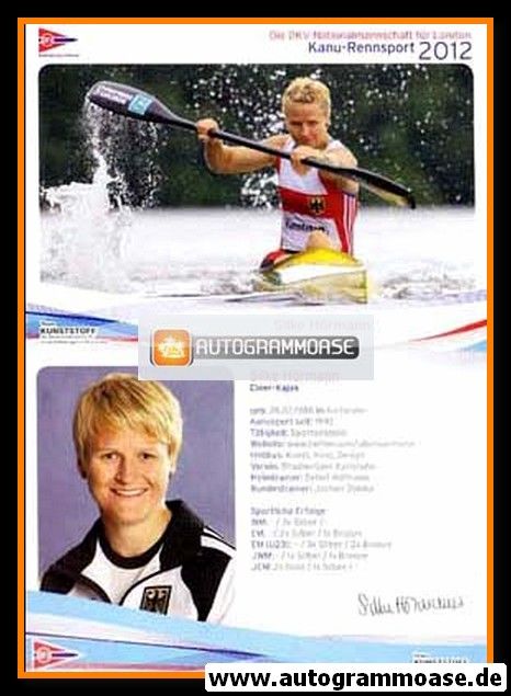Autogramm Kanu | Silke HÖRMANN | 2012 Druck (DKV)