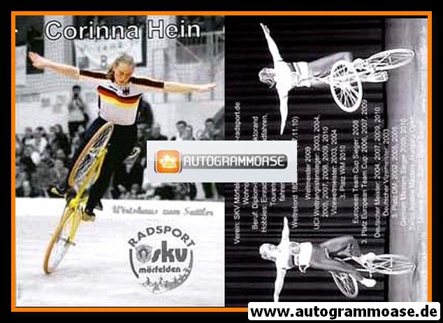 Autogramm Radsport | Corinna HEIN | 2010 (SKV Mörfelden Kunstrad) 2