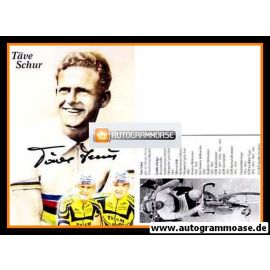 Autogramm Radsport | Täve SCHUR | 1950er Retro (Portrait Color)