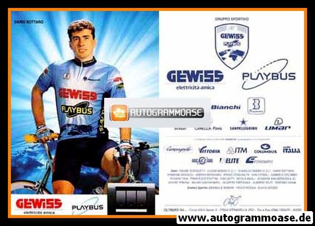 Autogrammkarte Radsport | Dario BOTTARO | 1993 (Gewiss Playbus)