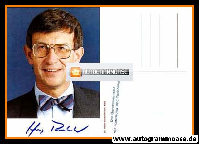 Autogramm Politik | CDU | Heinz RIESENHUBER | 1980er (Portrait Color) 3