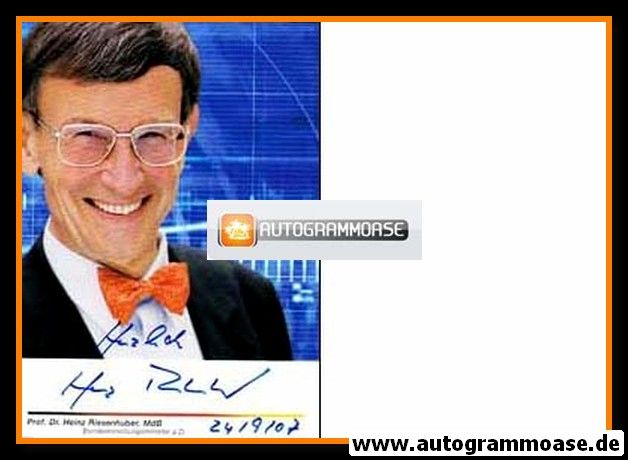 Autogramm Politik | CDU | Heinz RIESENHUBER | 2000er (Portrait Color) 2
