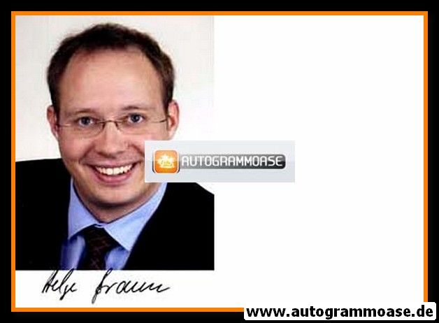 Autogramm Politik | CDU | Helge BRAUN | 2010er Foto (Portrait Color)