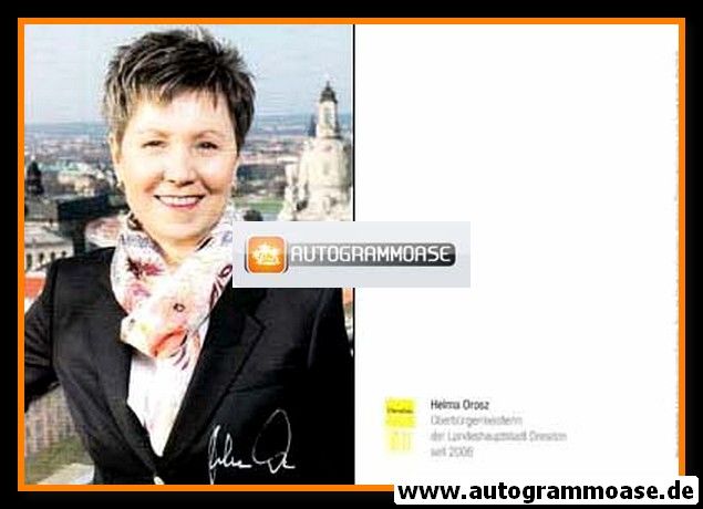 Autogramm Politik | CDU | Helma OROSZ | 2012 (Portrait Color) 1